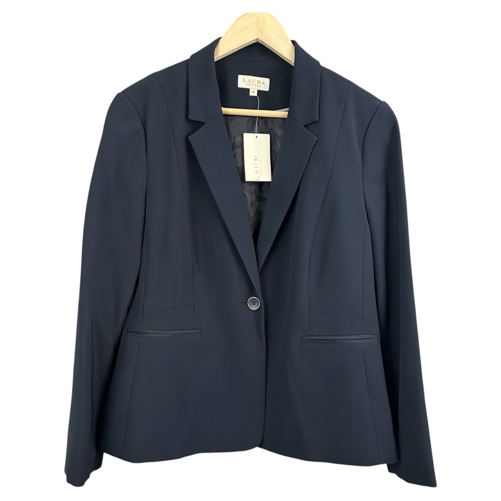 NWT Laura Petites Navy Blazer Size 16